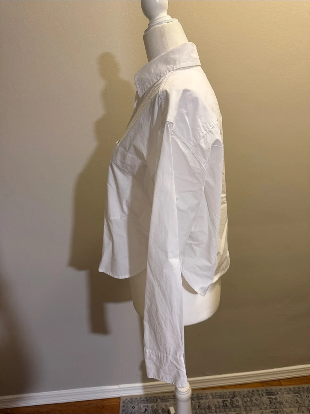 Banana Republic Classic White Button-Down Shirt - crop - size XS